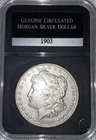 1903 Genuine Morgan Silver Dollar in PCS Holder Circulated