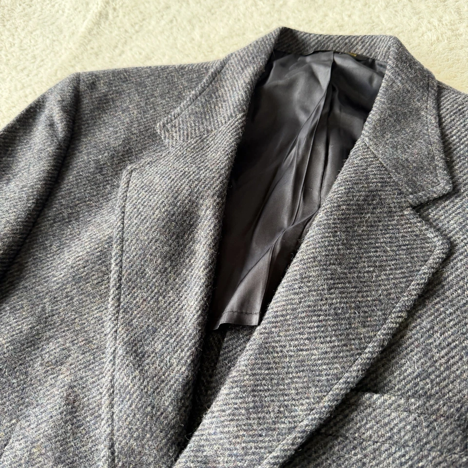 Blazer de tweed de lana Kingsridge para hombre 38-40R abrigo deportivo | Mini espiga ~ ¡Único!! Foto 2 de 4
