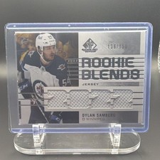 Upper Deck SP Game Used Rookie Blends Jersey Dylan Samberg RB-DS /150 Jets