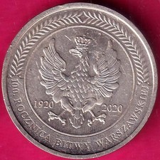 Poland Battle of Warsaw 1920/2020 BITWA WARSZAWSKA CUD NA WISŁĄ Medal #S55