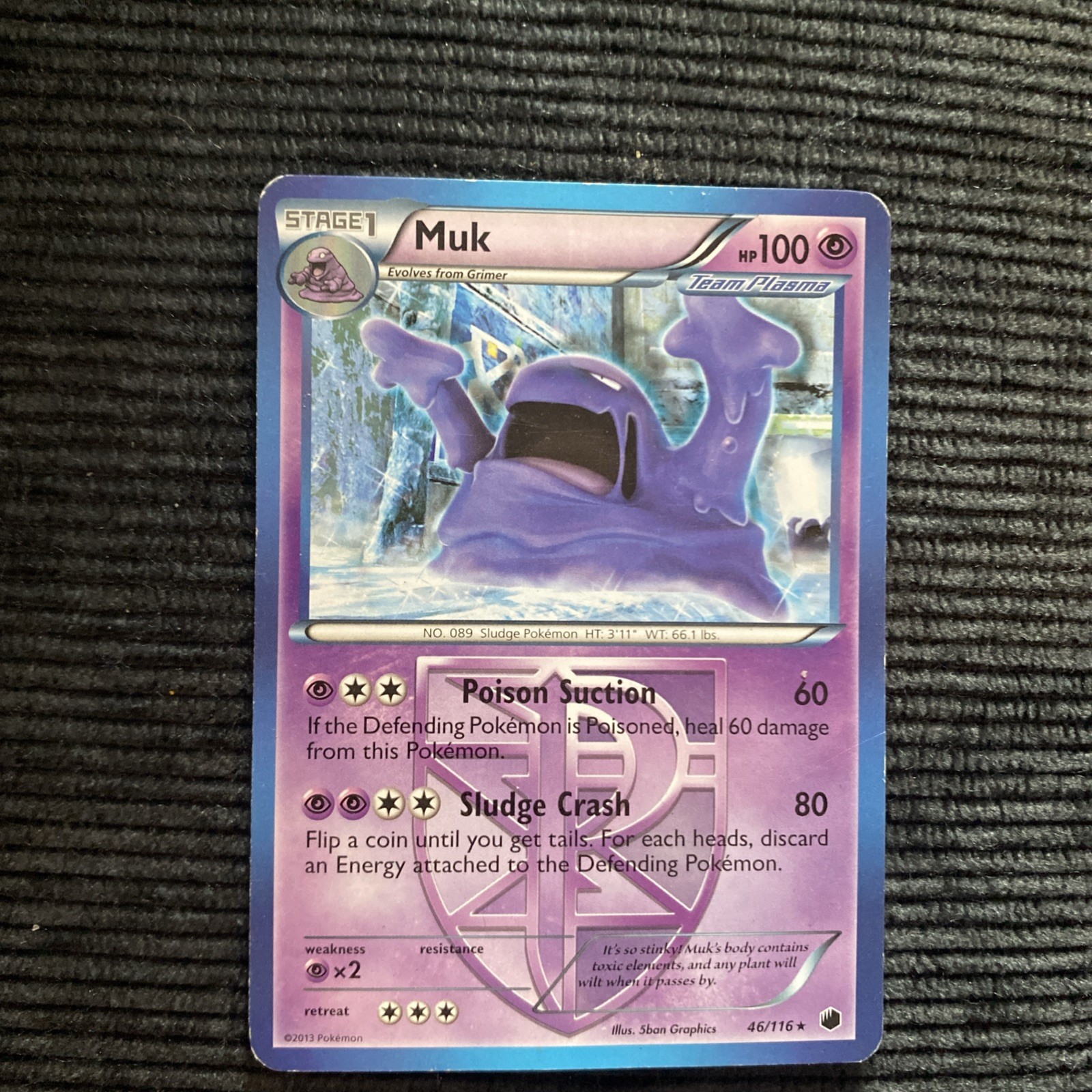 Muk (Team Plasma) 46/116 Plasma Freeze Regular