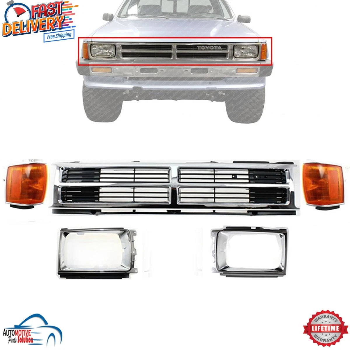 Bacar Front Bumper End Caps 55078138AA Bumpers Cover 2Pcs for Jeep Wrangler TJ 96-06