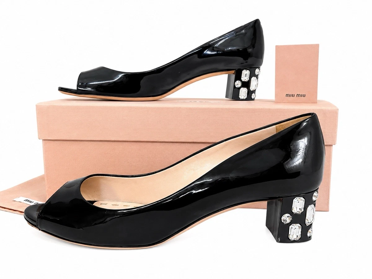Miu Miu Leather Mid (2-2.9 in) Heels for Women for sale | eBay
