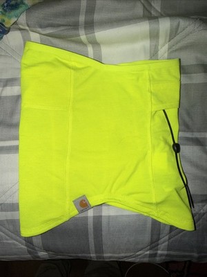Carhartt Neck Gaiter Fluorescent Green Men s One Size Fits All Stretch