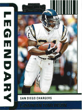 2022 Panini Contenders LaDainian Tomlinson Legendary Emerald Insert Card