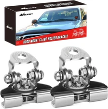 Nilight LED Light Bar Mounting Bracket 2PCS Universal Adjustable Silver 
