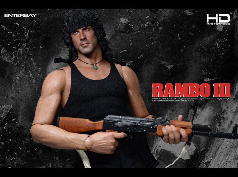 Enterbay Rambo III Real Masterpiece 1/4 Model Action Figures Toy