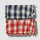 Aman Imports Red & Blue Cotton Yarn Dyed Check Napkins