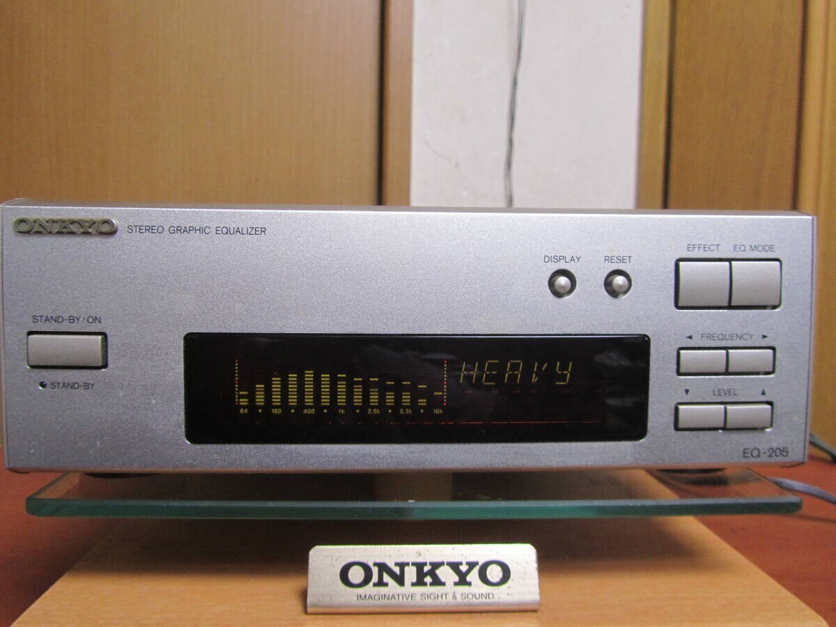 ONKYO EQ-205 イコライザー ONKYO EQ-205 Stereo Graphic Equalizer EQ Audio Deck Tested