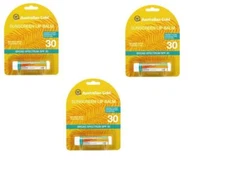 BL Australian Gold Spf#30 Lip Balm 0.15oz each -- *THREE PACK*