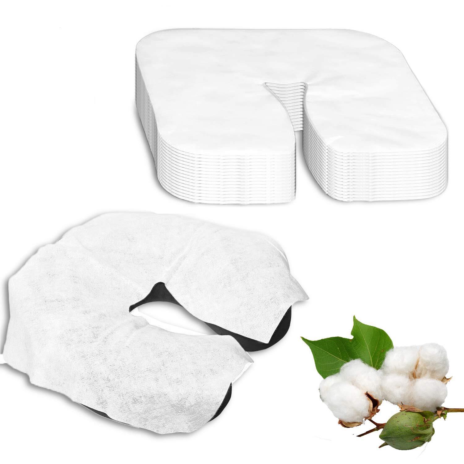 120 Count Disposable Face Cradle Covers for Massage Table Massage Chairs
