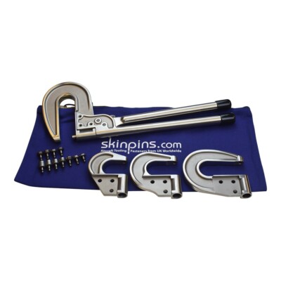 AIRCRAFT TOOLS DELUXE RIVET HAND SQUEEZER SET WITH DIES AND 1.5",2",3 ...