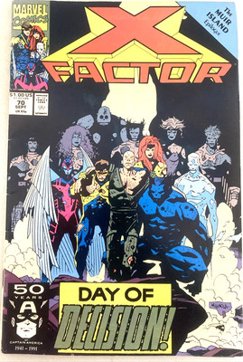 X FACTOR. NUMBER 70. 1ST  SERIES. SEPT.  1991. PETER DAVID SCRIPT. VFN-
