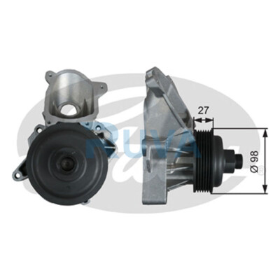 Fits BMW 3 Series 2001-2007 X5 2003-2006 7 Series 2002-2008 Ruva Water Pump