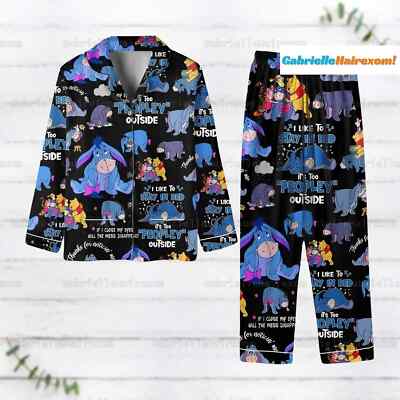 Eeyore Pajamas, Winnie The Pooh And Eeyore Pajamas Set, Disney Eeyore Thick Pjs,