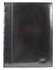 VINTAGE Oracle Promotional Leather Portfolio Organizer w/ Notebook