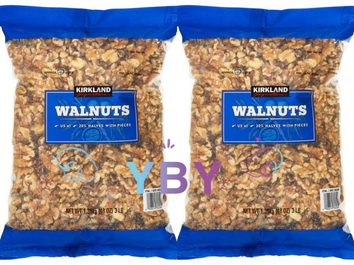 （新品未使用）チルウィッチ　walnuts 3枚 2 Packs Kirkland Signature Walnuts 3 lb Each Pack, Total 6 lbs