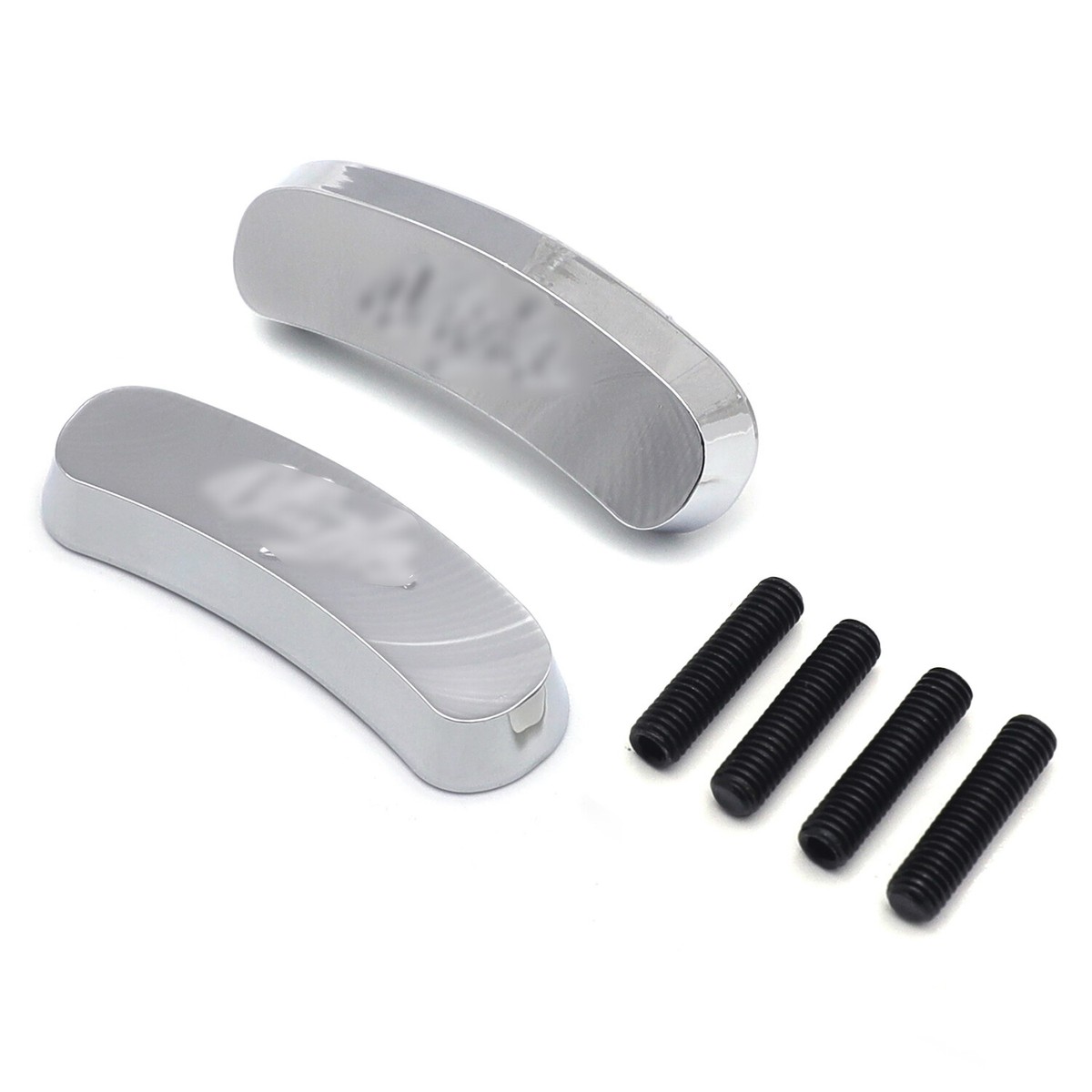 Chrome Mirror Block Off Base Plates 