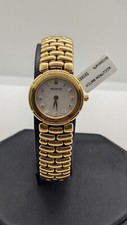 Accutron by Bulova 27P05 Women's Swiss Made Gold Tone Diamond Accented Watch