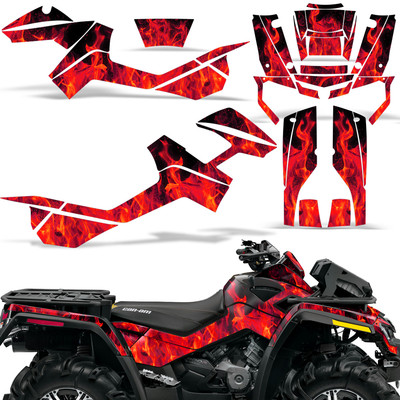 ATV Graphics Decal For CanAm Outlander Max 500/650/800 & XMR 800R 06-12 ICE R