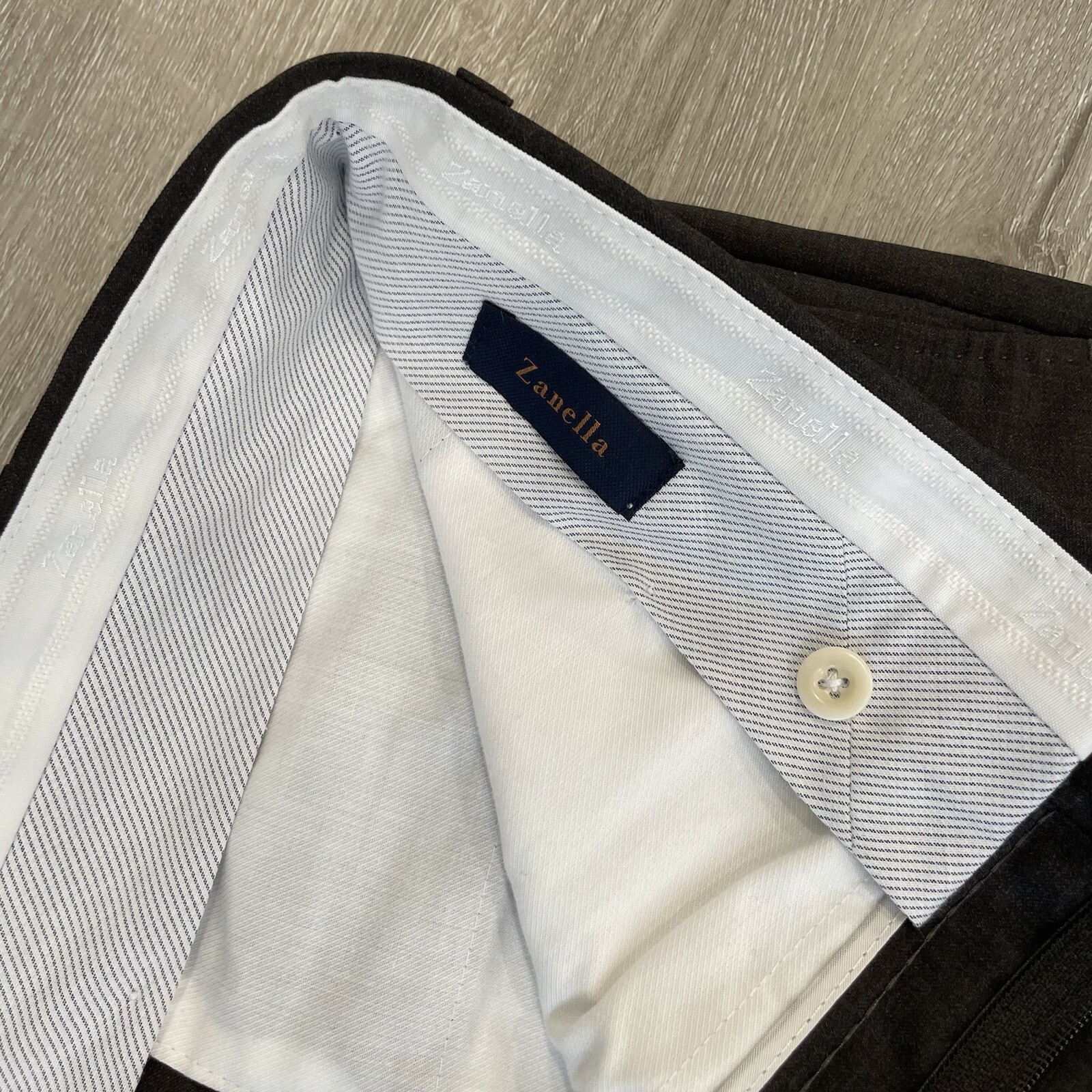 Current Zanella Devon Wool Flat Front Dress Pants… - image 6