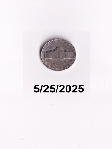 1953S JEFFERSON NICKEL SEMI-KEY! Circulated! - Picture 2 of 2