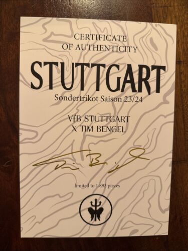Jako VFB Stuttgart Trikot Sondertrikot Tim Bengel ohne Sponsor 2023/2024 Gr.L - Bild 3 von 3