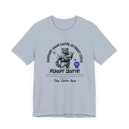 Lustiges Waschbär Shirt, Support Your Local Street Cats Shirt, Katzenliebhaber Shirt - Bild 32 von 50