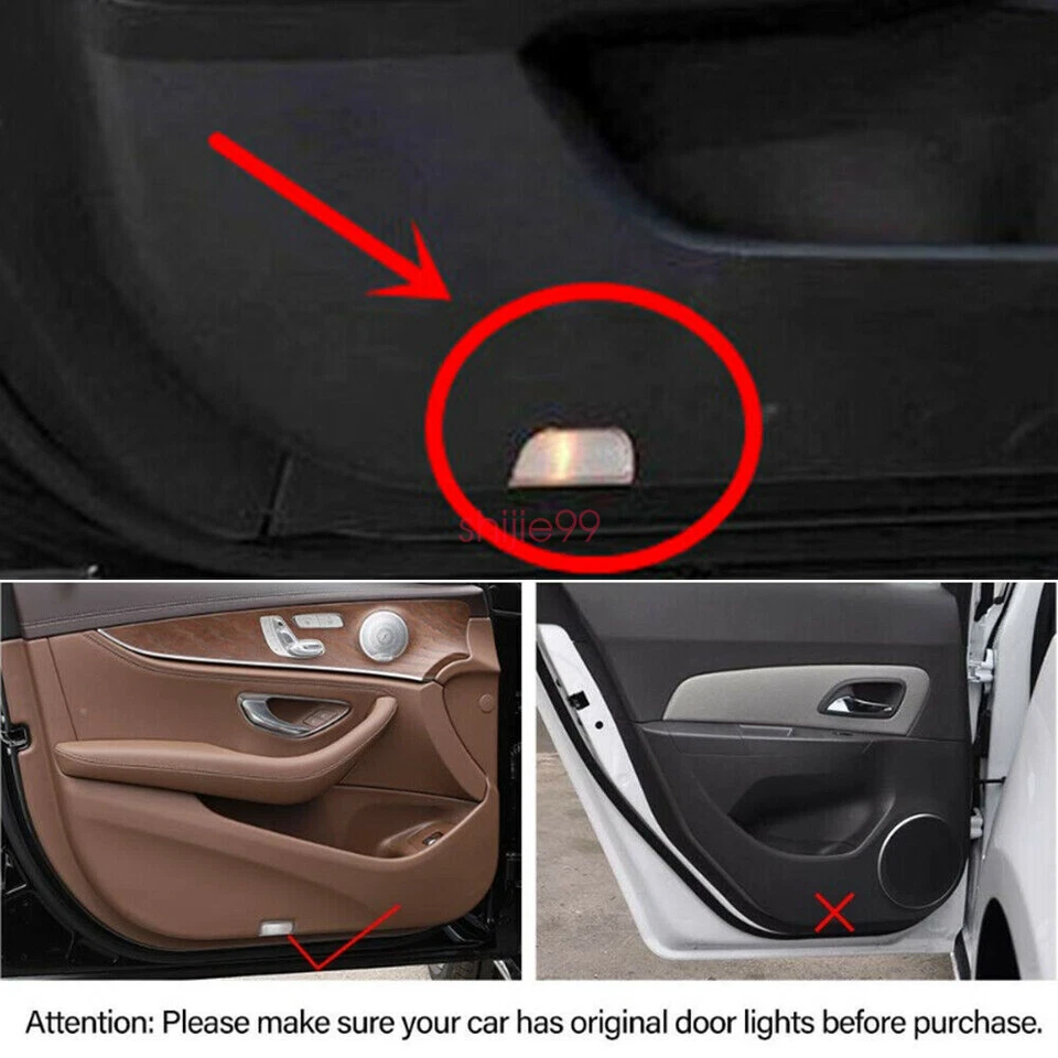 2PCS LED Door Light Projector Courtesy Ghost Shadow Step Puddle Lamp For HONDA - Image 3 of 4