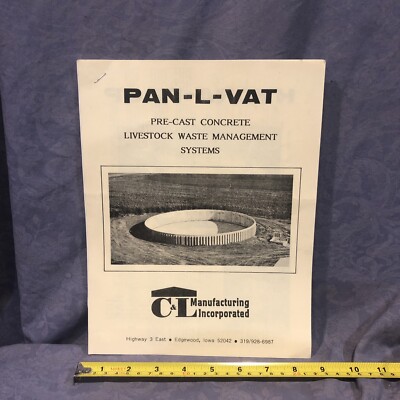 Pan-L-Vat Livestock Waste Systems Sales Brochure