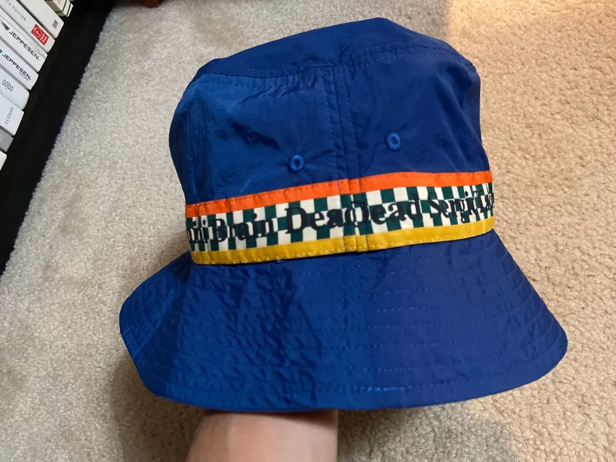 Men's BRAIN DEAD x SERGIO TACCHINI blue BUCKET HAT one size