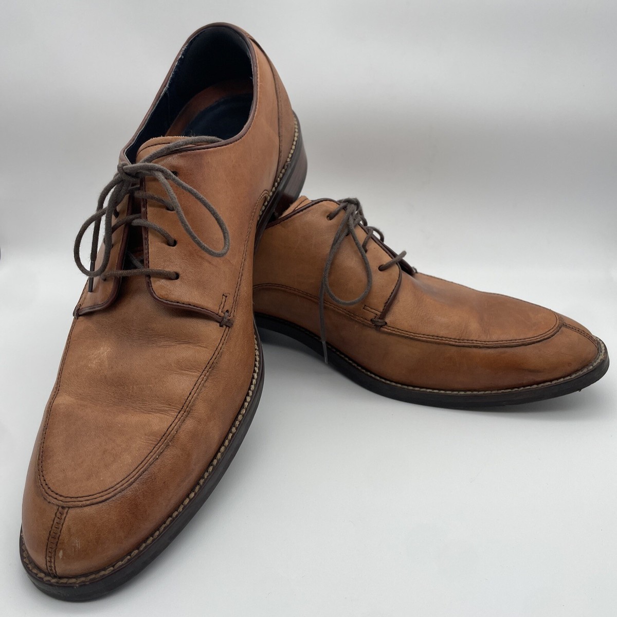 Cole Haan Lenox Hill Split Oxford Shoes Mens 10 Brown Leather Almond Toe C11629 Cole Haan Lenox Hill Split Toe Oxford Shoes C11629 Sz 9 M  main image 2