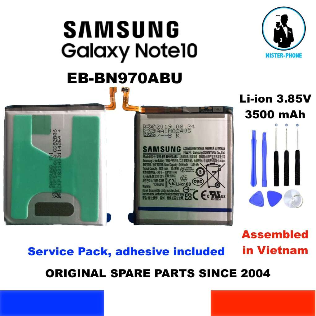 Batterie Samsung EB-BN970ABU d'origine pour Galaxy Note 10 série SM-N970 de 3500mAh