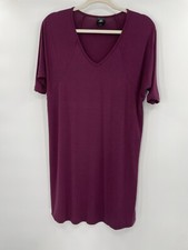 Women  s Agnes  Dora Wine Dark Cherry Burgundy Maroon Love Tunic, Size XXS