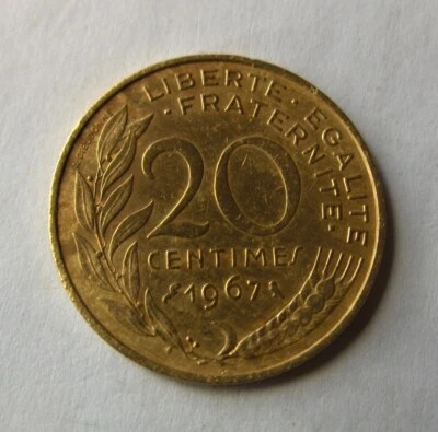 20 centimes Marianne 1967 - Photo 1/2