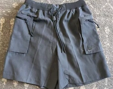 Nike Sportswear Tech Pack Shorts Woven Utility FB7528-068 Gray Mens Size Small