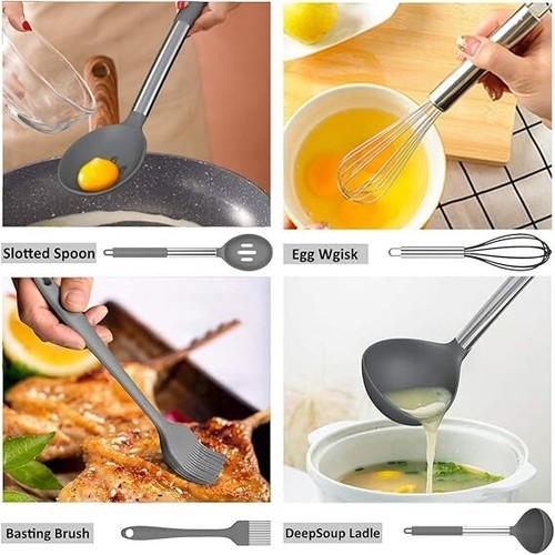 Umite Chef Kitchen Utensil Set, 15pcs Silicone Cooking Kitchen Utensils Set - Picture 6 of 6