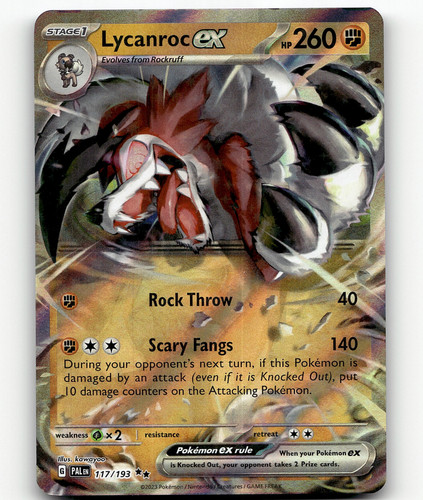 lycanroc ex pokemon card value - 241/193 - Paldea Evolved Px2 / None / 2 SV02 Lycanroc V - SWSH07: Evolving