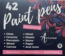 ARTISTRO 42 Acrylic Paint Pens, Art Set Acrylic Paint Markers, Fabric Markers...