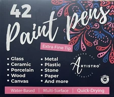 ARTISTRO 42 Acrylic Paint Pens, Art Set Acrylic Paint Markers, Fabric Markers...