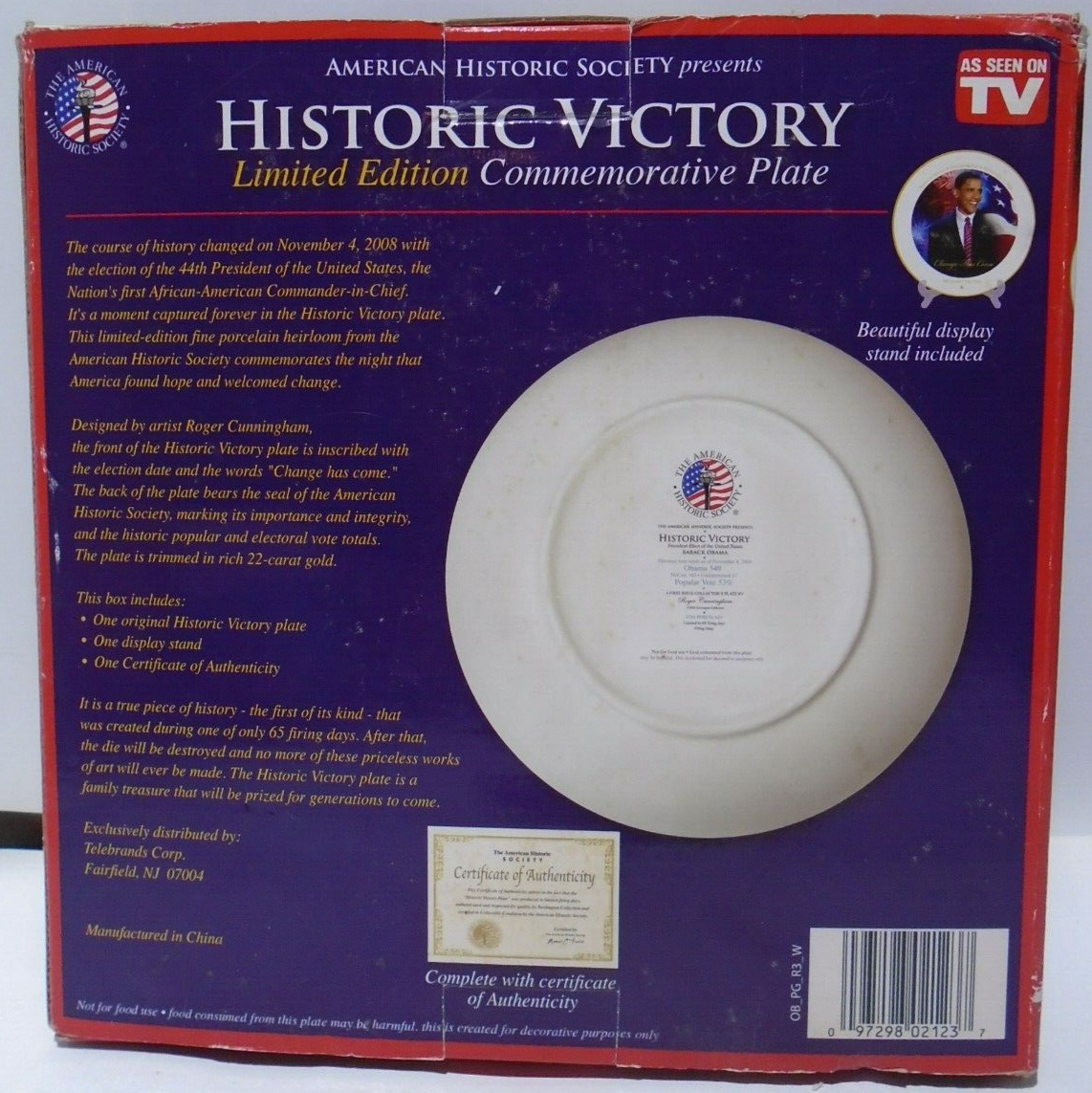 President Barack Obama Historic Victory Limited Edition