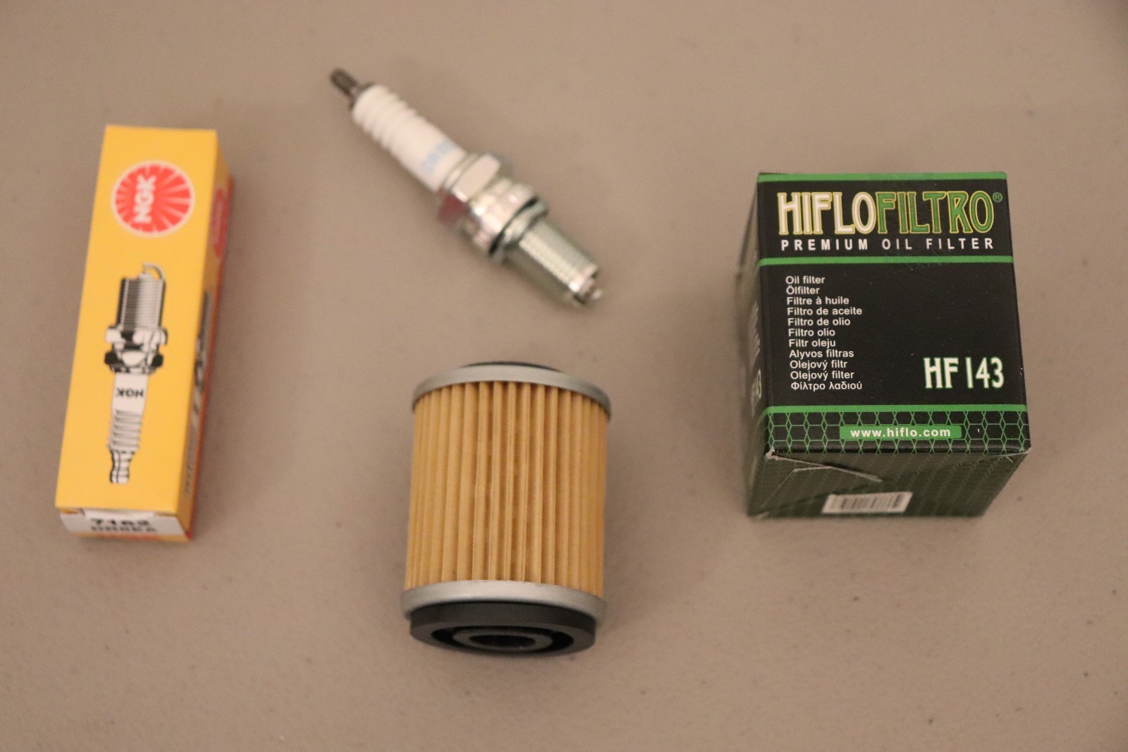 Yamaha Bruin 250 Tune Up Kit HiFlo Oil Filter NGK Spark Plug YFM250