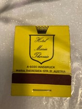 Hotel Maria Theresia in Austria Match Book