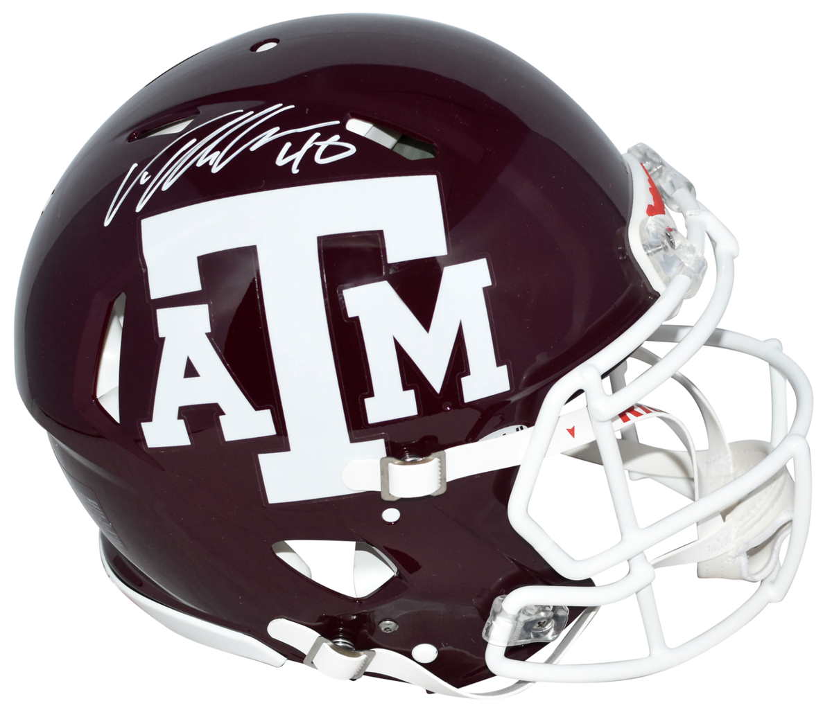 VON MILLER AUTOGRAPHED TEXAS A&M AGGIES AUTHENTIC SPEED HELMET  display picture 1