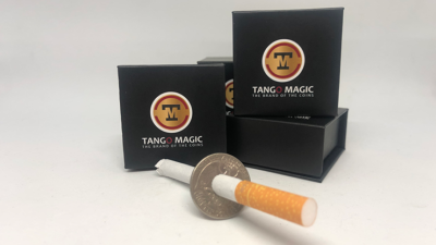 Cigarette Thru Quarter - (Double-Sided by Tango) - Cigarette Through Quarter! 