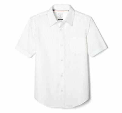 French Toast Big Boys Uniform White Dress Shirt Size 16,12