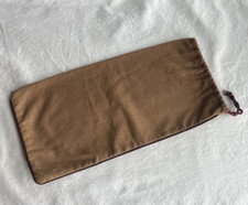 Large Dust Bag Protective Storage Brown Drawstring Brown 14 x 7"