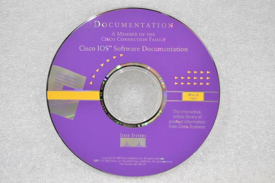 CISCO IOS SOFTWARE DOCUMENTATION CD-ROM MACINTOSH, WINDOWS, UNIX ( 2 DISC SET ) - Image 4 of 4