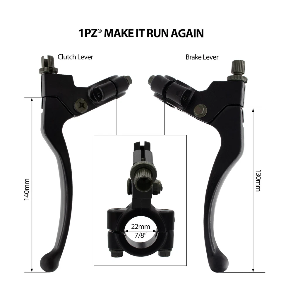 Throttle Cable Grip Clamp Brake Clutch Lever For Kawasaki KX 60 65 80 85 100 125 - Image 3 of 4