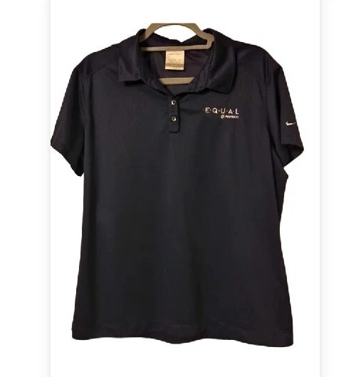 🌈 Rare Pepsi Pride Equal Nike Shirt Blue Womens Size XL PepsiCo Employee Golf  - Image 4 of 4